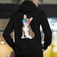 Brindle Boston Terrier Dog Patriotic Shirt USA Flag Men's Hoodie Back Print, Patriotic Boston Terrier Hoodies, funny gift