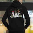 Christmas Boston Terrier Santa Dog Lover Men's Hoodie Back Print, Boston Terrier Christmas Hoodies, funny gift