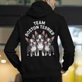 Cute Cartoon For Dog Owners Pet Team Boston Terrier Men's Hoodie Back Print, funny gift