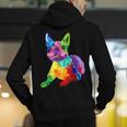 Dog Lover Boston Terrier Dog Colorful Boston Terrier Men Women Kids Men's Hoodie Back Print, funny gift