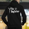The Dogfather Boston Terrier Dog Dad Father's Day Men's Hoodie Back Print, Boston Terrier Dad Hoodies, funny gift