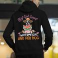 This Girl Loves Watermelon And Her Boston Terrier Dog Mother Men's Hoodie Back Print, funny gift