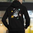 Kawaii Kids & Boys Astronaut Space Boston Terrier Dog Lover Men's Hoodie Back Print, funny gift