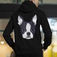 Kids Boston Terrier Dog For Women And Girls Men's Hoodie Back Print, funny gift