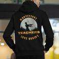 Montessori Teachers Love Brains Halloween Novelty Men Women Men&#x27;s Hoodie Back Print, funny gift