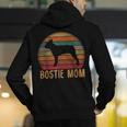 Retro Boston Terrier Mom Dog Mother Pet Bostie Mama Men's Hoodie Back Print, Boston Terrier Mom Hoodies, funny gift