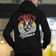 Retro Life Is Better With Boston Terrier Mom Dog Lover Men's Hoodie Back Print, Boston Terrier Mom Hoodies, funny gift
