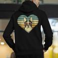 Vintage American Boston Terrier Lovers Valentine's Day Men's Hoodie Back Print, American Boston Terrier Hoodies, funny gift