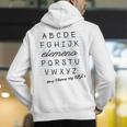 ABC Elemeno Shirt Alphabet Kindergarten Preschool Teacher Men&#x27;s Hoodie Back Print, funny gift