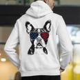 Boston Terrier Dog 4th July America USA Flag Men Women Kids Men's Hoodie Back Print, Boston Terrier 4th Of July Hoodies, funny gift