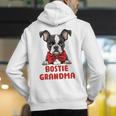 Boston Terrier Grandma Dog Lovers Puppy Bostie Owner Men's Hoodie Back Print, funny gift