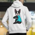 Boston Terrier I Love Mom Apparel Men's Hoodie Back Print, Boston Terrier Mom Hoodies, funny gift