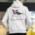 Boston Terrier Mom Bandana Boston Terrier Dog Men's Hoodie Back Print, Boston Terrier Mom Hoodies, funny gift