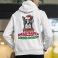 Boston Terrier Santa Claus Christmas Dog Men's Hoodie Back Print, Boston Terrier Christmas Hoodies, funny gift