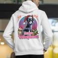 Boston Terrier Santa Claus Coffee Mug Merry Christmas Dogs Men's Hoodie Back Print, Boston Terrier Christmas Hoodies, funny gift
