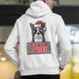Boston Terrier Santa Claus Hat Merry Christmas Dog X-Mas Men's Hoodie Back Print, Boston Terrier Christmas Hoodies, funny gift