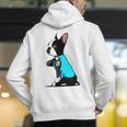 Boston Terrier Tattoos I Love Mom Men's Hoodie Back Print, Boston Terrier Mom Hoodies, funny gift