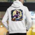 Cute Boston Terrier Halloween Costume Dog Lover Women Girls Men's Hoodie Back Print, Boston Terrier Halloween Hoodies, funny gift