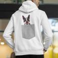 Dog In Your Pocket Boston Terrier For Men Women Girls Kids Men's Hoodie Back Print, funny gift