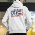 Literacy Justice For All Teacher Men&#x27;s Hoodie Back Print, funny gift