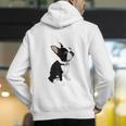 Love NOPE Boston Terrier Dog Lover Men's Hoodie Back Print, funny gift