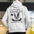Retro Boston Terrier Coffee Dog Mom Coffee Lover Men's Hoodie Back Print, Boston Terrier Mom Hoodies, funny gift