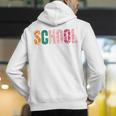 School Psychologist Rainbow Psychology Teacher Men&#x27;s Hoodie Back Print, funny gift