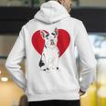 Valentine's Day Boston Terrier Lover Men's Hoodie Back Print, funny gift