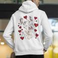Valentine's Day Boston Terrier Men's Hoodie Back Print, funny gift
