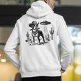 Vintage Boston Terrier UFO Western Wild West Dog Mom Dad Men's Hoodie Back Print, Boston Terrier Mom Hoodies, Boston Terrier Dad Hoodies, funny gift