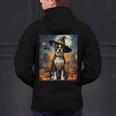 Aesthetic Halloween Boston Terrier Dog Witch Pumpkin For Men Women Kids Men's Hoodie Back Print, Boston Terrier Halloween Hoodies, gift for family, gift for coworker
