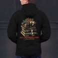 All Booked For Christmas Christmas Book Tree For Teacher For Men Women Kids Men&#x27;s Hoodie Back Print, gift for family, gift for coworker