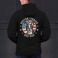 Boston Bull Terrier Men Boston Terrier Dog Dad Men's Hoodie Back Print, Boston Terrier Dad Hoodies, gift for family, gift for coworker