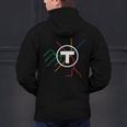 Boston T Subway Map Vintage MBTA Men's Hoodie Back Print, gift for family, gift for coworker