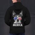 Boston Terrier 4th Of July Merica Men Women USA Flag Vintage Men's Hoodie Back Print, Boston Terrier 4th Of July Hoodies, gift for family, gift for coworker