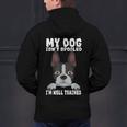 Boston Terrier American Gentleman Dog Lover I'm Well Trained Men's Hoodie Back Print, American Boston Terrier Hoodies, gift for family, gift for coworker