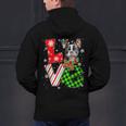 Boston Terrier Christmas Tree Lights Santa Dog Xmas For Men Women Kids Men's Hoodie Back Print, Boston Terrier Christmas Hoodies, gift for family, gift for coworker