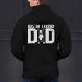 Boston Terrier Dad Of A Bostie Dad Bostie Father Men's Hoodie Back Print, Boston Terrier Dad Hoodies, gift for family, gift for coworker