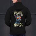 Boston Terrier Dad Boston Bull Bostie Dog Men's Hoodie Back Print, Boston Terrier Dad Hoodies, gift for family, gift for coworker