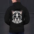 Boston Terrier Dad Father’s Day Dog Dad Men’s Men's Hoodie Back Print, Boston Terrier Dad Hoodies, gift for family, gift for coworker