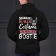 Boston Terrier Dog Bostie Halloween Costume Dog For Kids Men's Hoodie Back Print, Boston Terrier Halloween Hoodies, gift for family, gift for coworker