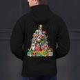 Boston Terrier Dog Christmas Tree Lights Xmas Pajama For Men Women Kids Men's Hoodie Back Print, Boston Terrier Christmas Hoodies, gift for family, gift for coworker