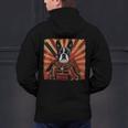 Boston Terrier Dog Japanese Art Samurai Ukiyo-e Men's Hoodie Back Print, gift for family, gift for coworker
