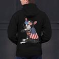 Boston Terrier Dog Merica 4th Of July Usa American Flag Men Men's Hoodie Back Print, American Boston Terrier Hoodies, Boston Terrier 4th Of July Hoodies, gift for family, gift for coworker