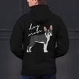 Boston Terrier Dog Mom Woman Women Men's Hoodie Back Print, Boston Terrier Mom Hoodies, gift for family, gift for coworker