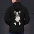 Boston Terrier Dog Motif Pet Art Boston Terrier For Men Women Kids Men's Hoodie Back Print, gift for family, gift for coworker