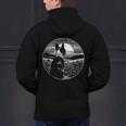 Boston Terrier Dog Nature Scene Graphic Art Men Women Girls Kids Men's Hoodie Back Print, gift for family, gift for coworker