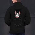 Boston Terrier Dog In The Pocket Boston Terrier For Men Women Girls Kids Men's Hoodie Back Print, gift for family, gift for coworker