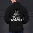 Boston Terrier Dog Untamed For Men Women Men's Hoodie Back Print, gift for family, gift for coworker