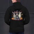 Boston Terrier Halloween Costume Mummy Witch Ghost Dog Lover For Men Women Kids Men's Hoodie Back Print, Boston Terrier Ghost Hoodies, Boston Terrier Halloween Hoodies, gift for family, gift for coworker